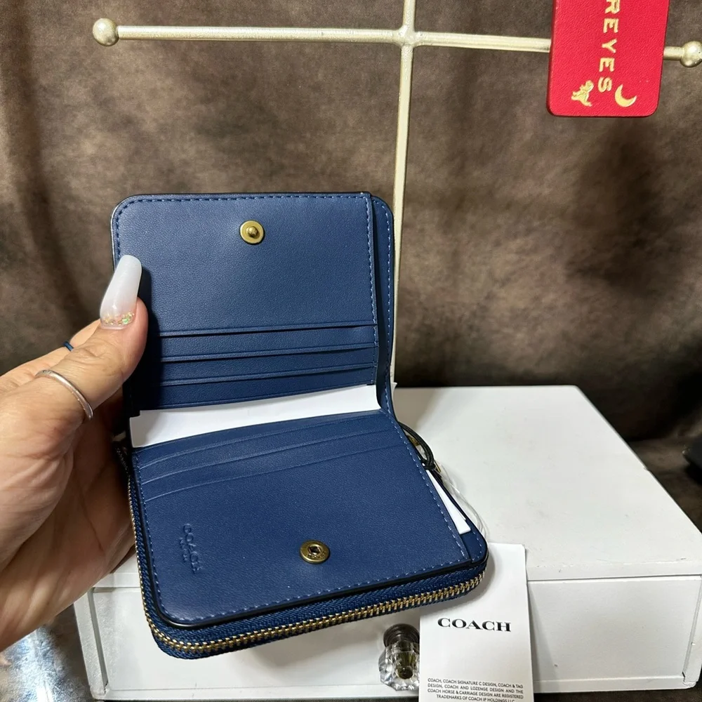 Coach Essential Denim Bifold Wallet - Picture 6 of 6